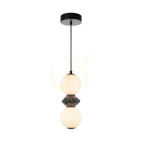 Kontrollera Italux BALOS LED-pendel med 2 skärmar svart 10 W 3000 K PND-94921-2A-BK