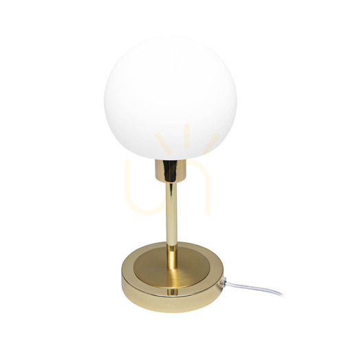 Kontrollera Skrivbordslampa Italux LED guld glas opal dimbar TB-92039-GD