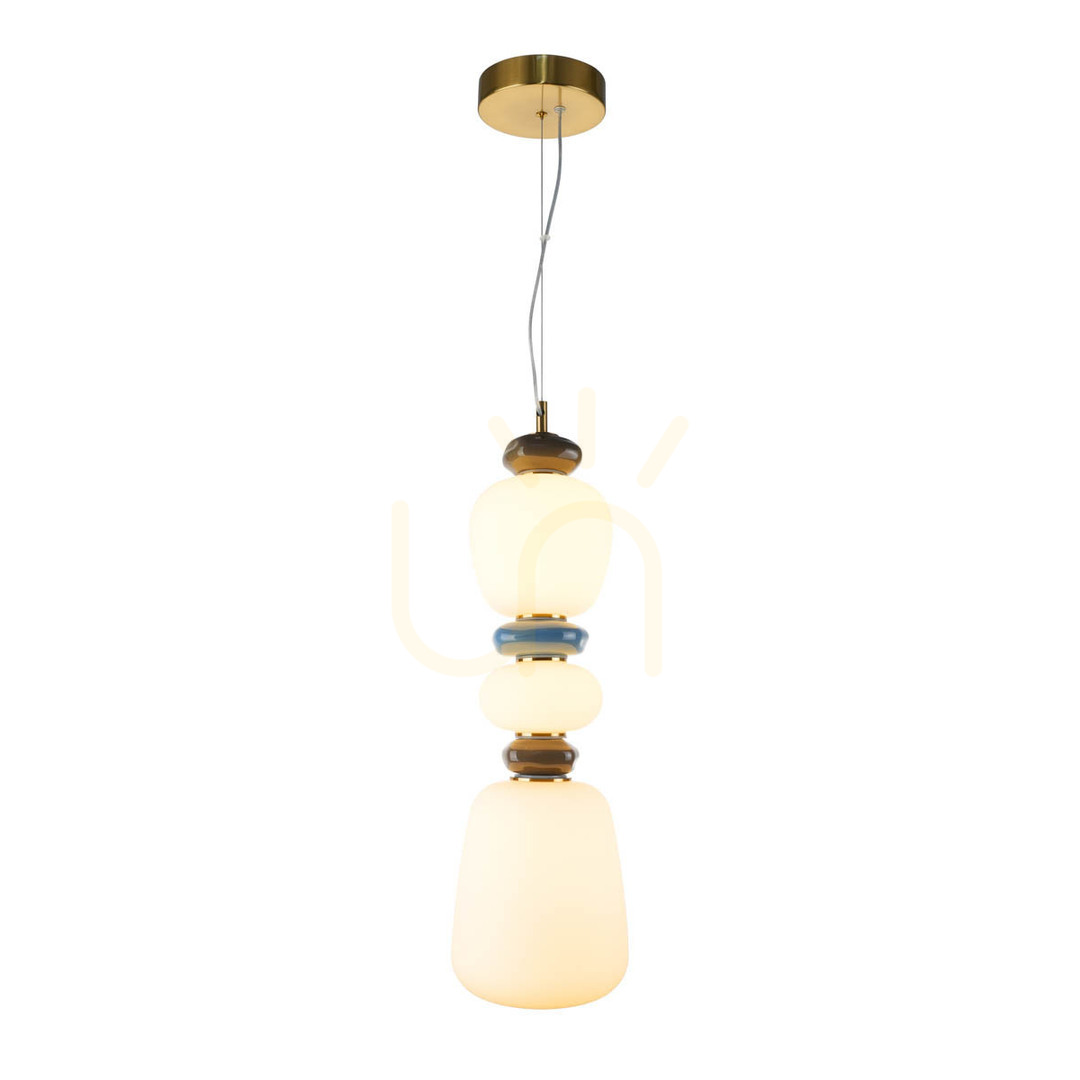 Kontrollera Pendellampa Italux Evans LED 19W 3000K guld opal glas PND-94981V-3A-GD Pendellampa Italux Evans LED 19W 3000K guld opal glas PND-94981V-3A-GD