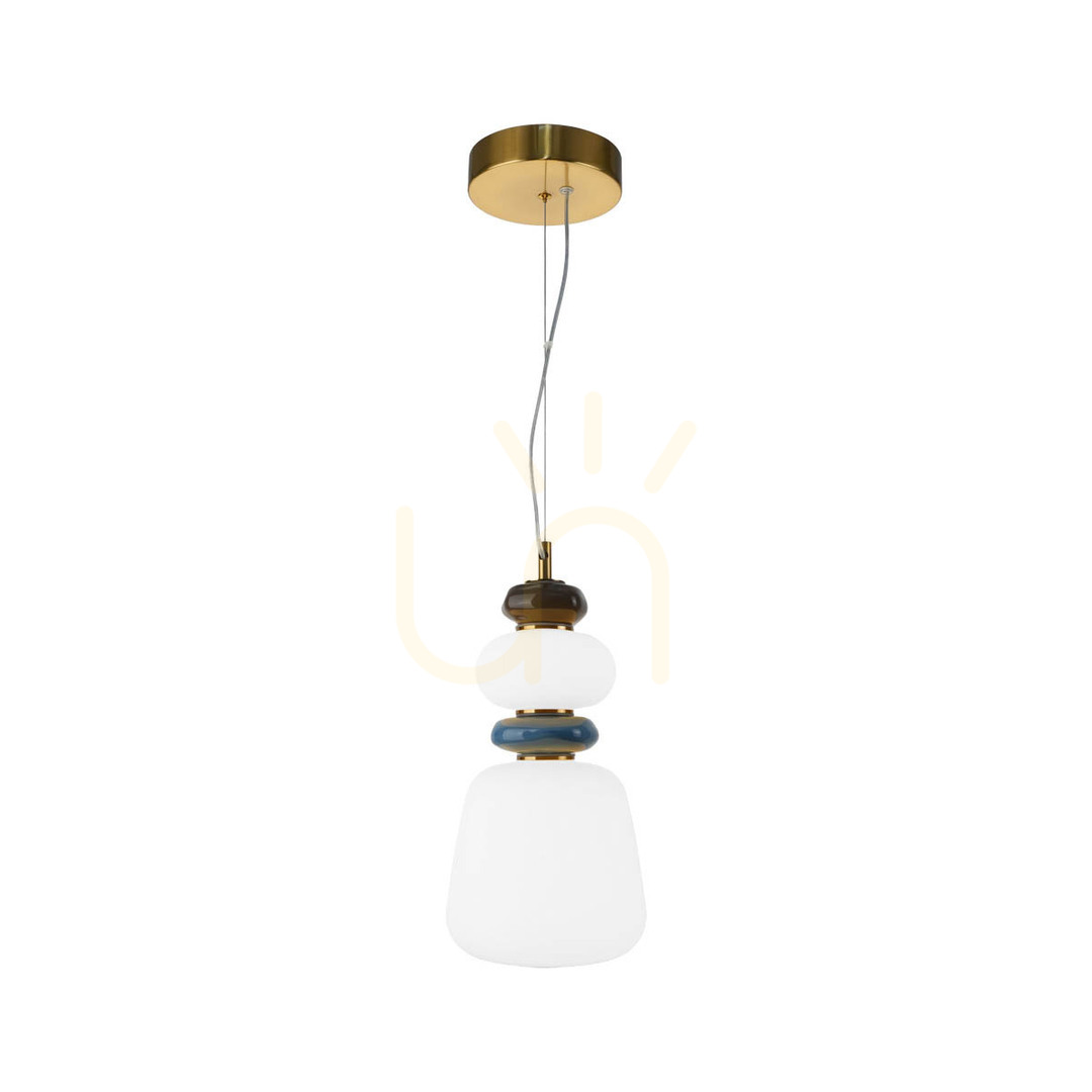 Kontrollera Italux Evans LED pendellampa 17 cm opal glas guld PND-94981V-3C-GD Italux Evans LED pendellampa 17 cm opal glas guld PND-94981V-3C-GD