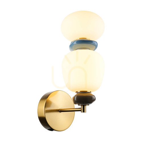 Kontrollera Italux Evans LED-vägglampa guld WL-94981-1B-GD