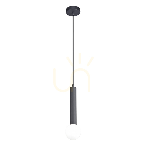 Kontrollera Italux Filano svart glas pendellampa G9 PND-33574-1-BK