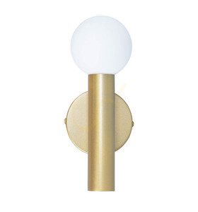 Italux Filano vägglampa i guld med vit glasskärm, G9 WL-33574-1-GD small 0