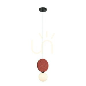 Italux Andrea pendellampa svart och röd G9 PND-59779-1M-RED small 2