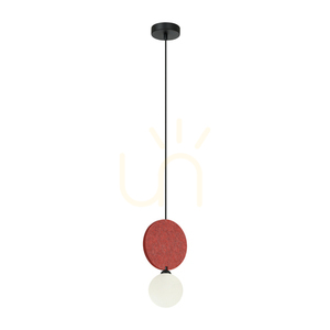 Italux Andrea pendellampa svart och röd G9 PND-59779-1M-RED small 0