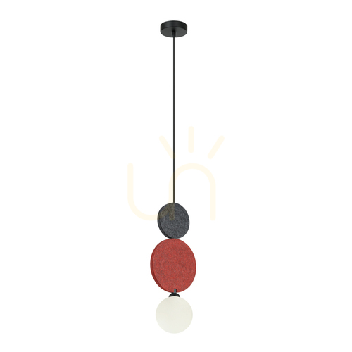 Kontrollera Italux Andrea svart G9 pendellampa PND-59779A-1M-MLTI