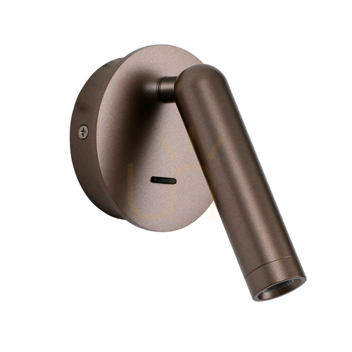 Kontrollera Vägglampa Italux Carda LED Brun 3000K 2,5W WL-64834-1-CF