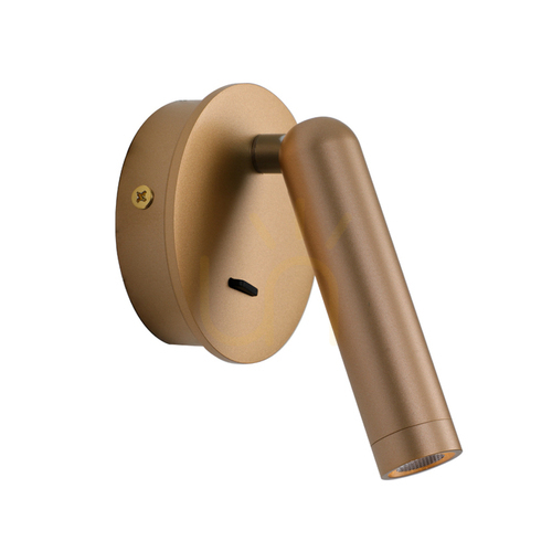 Kontrollera Italux Carda LED vägglampa guld 12 cm WL-64834-1-GD