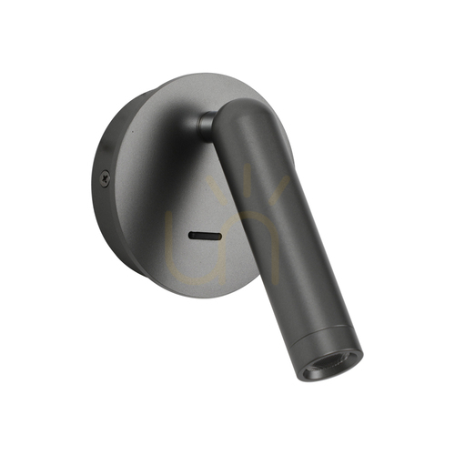 Kontrollera Italux Carda LED Vägglampa Grå 12 cm WL-64834-1-GR