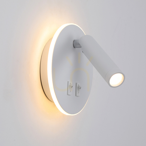 Kontrollera Vägglampa Italux Furla LED vit 2-punkts WL-53742-1-WH