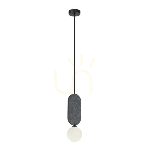 Kontrollera Italux Lorenzo grå pendellampa G9 12 cm PND-59815-1-GR