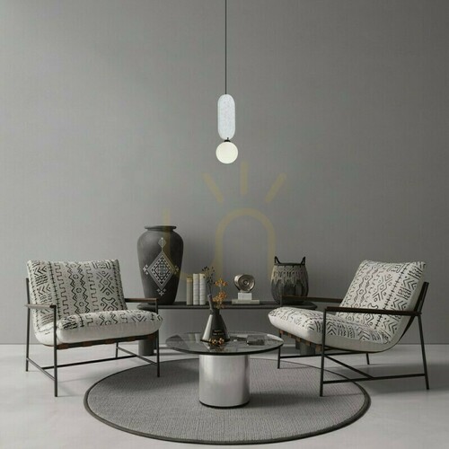 Kontrollera Italux Lorenzo pendellampa grå G9 12 cm PND-59815-1-LGR