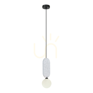 Italux Lorenzo pendellampa grå G9 12 cm PND-59815-1-LGR small 0