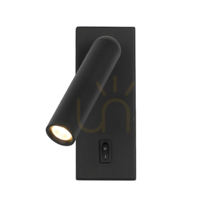 Italux Nova LED-vägglampa, svart, 3000K, 2,5W, WL-46376-1-BK small 0