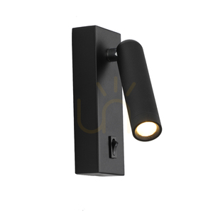 Italux Nova LED-vägglampa, svart, 3000K, 2,5W, WL-46376-1-BK small 2