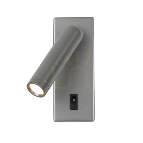 Kontrollera Vägglampa Italux Nova LED grå 3000K 2,5W WL-46376-1-GR