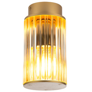 Plafond ARGON NORFOLK 8774 transparent guld IP44 E27 small 0