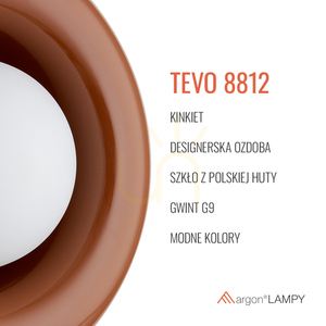 Vägglampa Argon TEVO 8812 vit terrakotta glas G9 IP20 small 5