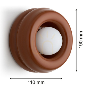 Vägglampa Argon TEVO 8812 vit terrakotta glas G9 IP20 small 6