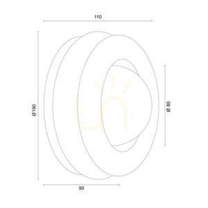 Vägglampa ARGON TEVO vit glas G9 IP20 8813 small 7