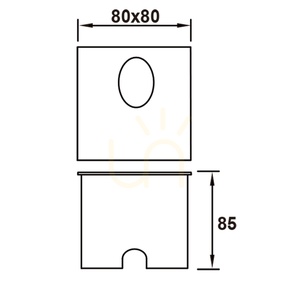 Mantra ASPEN 7025 infälld LED-väggarmatur, svart, 3 W, 3000 K small 9