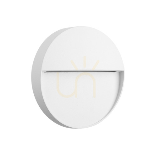 Kontrollera Mantra BAKER 7014 vit LED-vägglampa för utomhusbruk, Ø11 cm