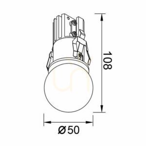 Mantra BEAD 8893 infälld takarmatur small 3