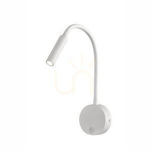 BOAVISTA 6046 LED-vägglampa för läsning vit med flexibel arm small 0