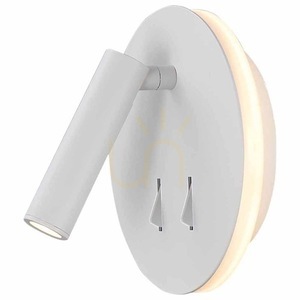 Mantra CAYMAN 6080 LED-vägglampa med läslampa, mattvit, 3000 K small 0