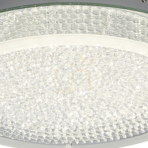 Kontrollera Plafond Mantra CRYSTAL LED 24W 4000K 2400lm 45 cm spegel glas krom 5092