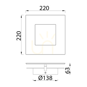 Mantra DALIA 8119 vit och guldfärgad LED-vägglampa 24 W 3000 K 22 cm small 9