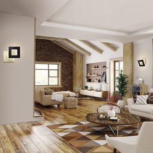 Mantra Dalia 8145 LED-vägglampa svart och guld 40 cm 40 W 3000 K small 6