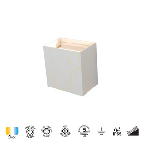 Mantra DAVOS XL 8610 vit LED-vägglampa för utomhusbruk 20 W 2700 K small 1