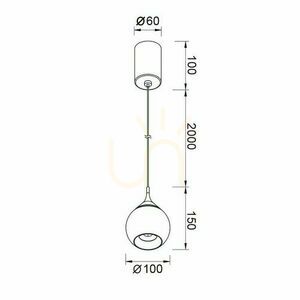 Mantra DROP taklampa 8891 small 3