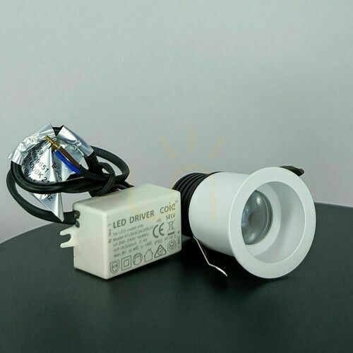 Kontrollera Mantra GUINCHO 6859 infälld downlight vit LED 3W 4000K IP54 ø4,1 cm