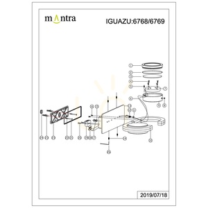 Utomhusvägglampa Mantra IGUAZU 6769 mörkgrå 2×GX53 small 8