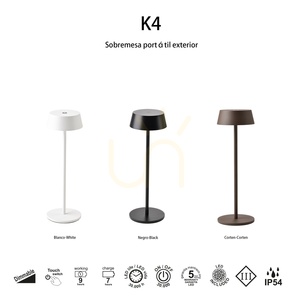 Mantra K4 7987 uppladdningsbar bordslampa Corten LED 3000 K small 3