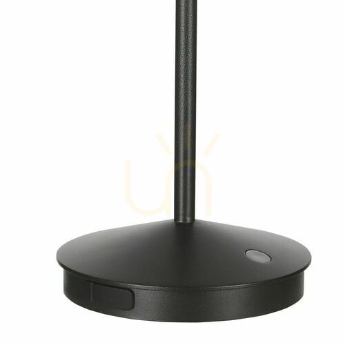 Kontrollera Mantra K5 7989 svart portabel och laddningsbar LED-bordslampa