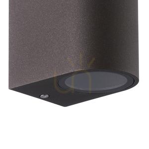 Vägglampa utomhus Mantra KANDANCHU brun aluminium IP54 GU10 7472 small 1
