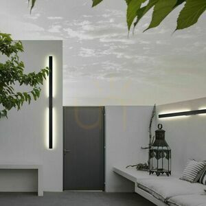 Mantra Lotus 7991 mörkgrå vägglampa för utomhusbruk LED 20 W 121 cm small 0