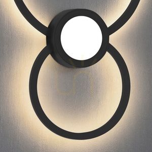 Mantra Mural 7460 svart LED-vägglampa 24 W 3000 K small 3