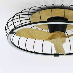 Mantra NATURE 7808 svart LED-takfläkt small 2