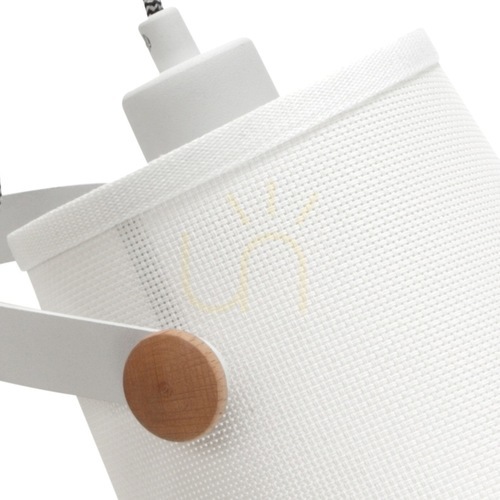 Kontrollera NORDICA vägglampa vit med trä 4924