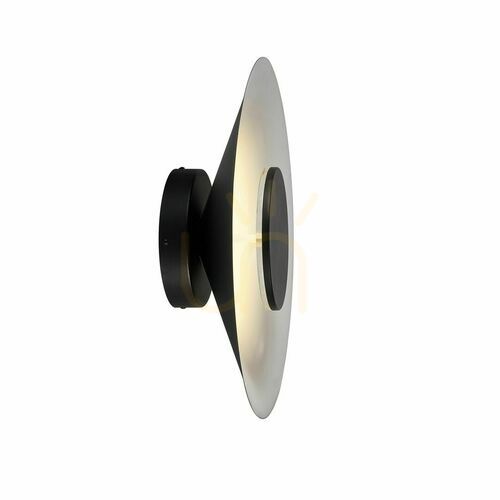 Kontrollera Mantra Orion 8125 svart LED-vägglampa, 20 W