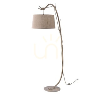 Mantra Sabina 6182 golvlampa, träimitation, beige skärm, E27, 182 cm small 0