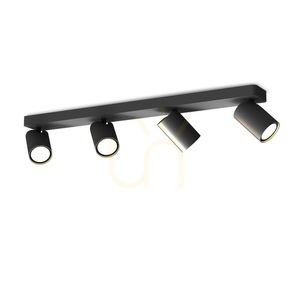 Mantra SAL 6710 takspotlight, 4 × GU10, mattsvart small 0