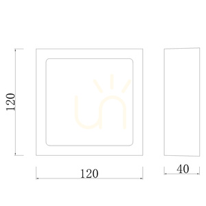 Mantra Saona Superficie 6628 mattvit LED-plafond 12 cm 8 W 3000 K small 5