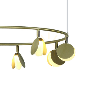 Mantra SHELL 7261 guldfärgad LED-ljuskrona 66 cm 3000 K small 5