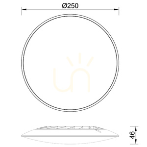 Mantra SLIM LED-plafond 25 cm vit 16W 5000K 7970 small 5