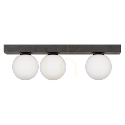 Kontrollera SPHERE 1203 Plafond Svart 3xG9